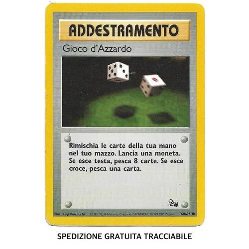 Gioco azzardo carta - 60/62,