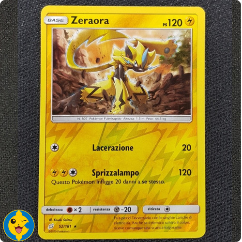 Zeraora 181 holo - 52/181, reverse