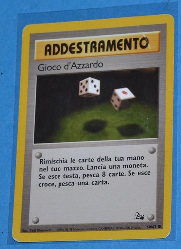 Gioco azzardo ex - 60/62,