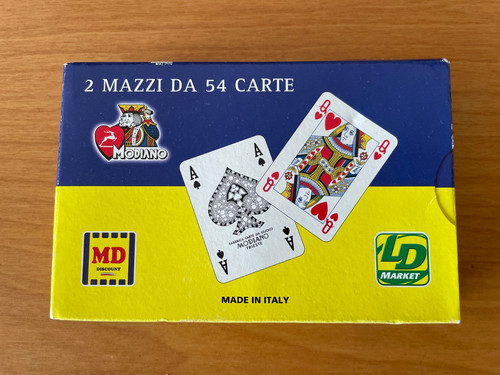 Carte gioco modiano mazzi - carte, 2