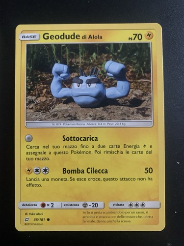 Carta pokemon geodude - carta, alola