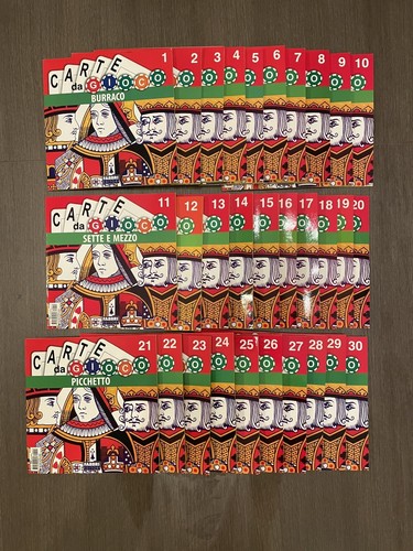 Raccolta carte gioco fabbri - raccolta,